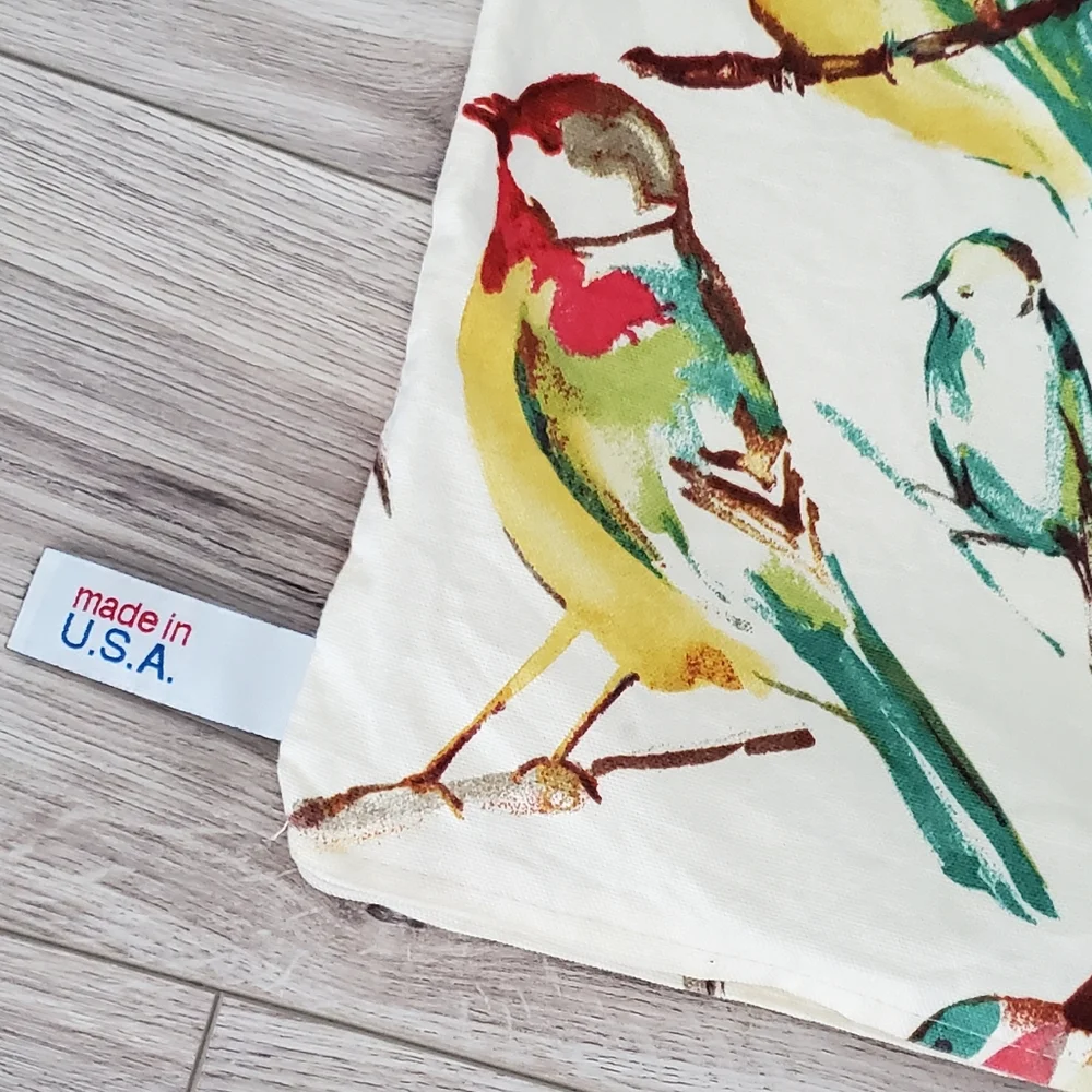 Newport Vibrant Bird In/Outdoor Duck Feather Insert Accent Pillow, IMPECCABLE
